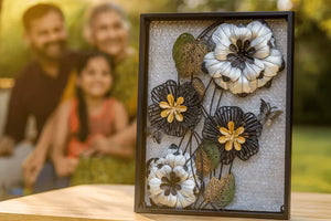 3D Metal Floral Wall Art