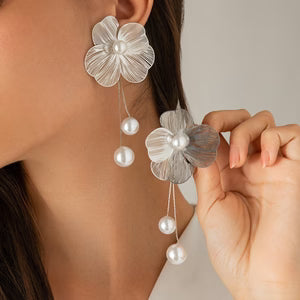 3D Ginkgo Flower Earrings