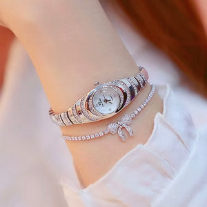 Ladies Diamond Gold Bracelet Watch