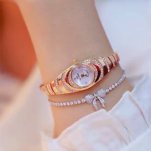 Ladies Diamond Gold Bracelet Watch
